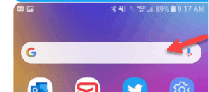 Google mobile search bar