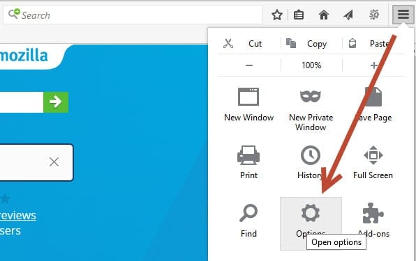 Firefox settings