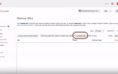 How to Bulk Remove URLs from Google