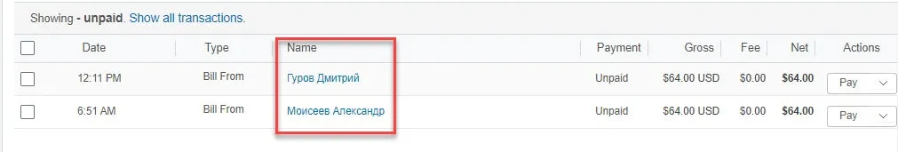 Paypal fraudulent Invoices