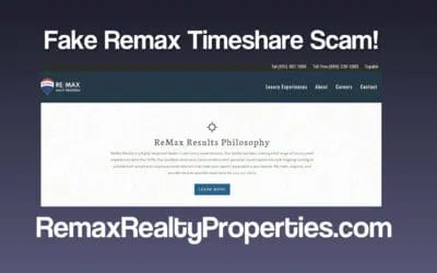 Remax Realty Properties – Time Share Rental Scam