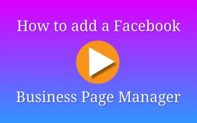 How to Add a Facebook Business Page Manager
