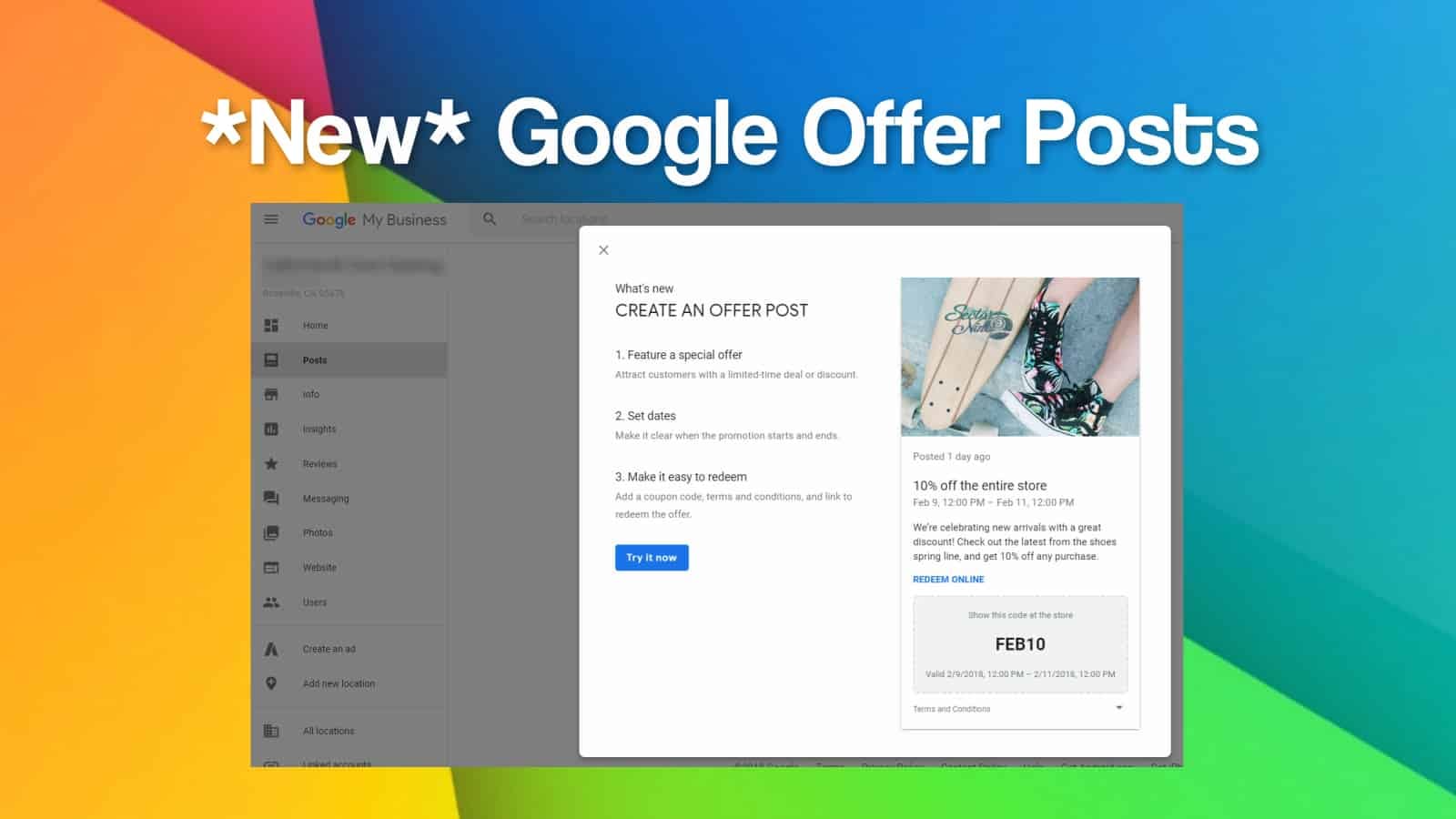 What is a Google “Offer Post”?