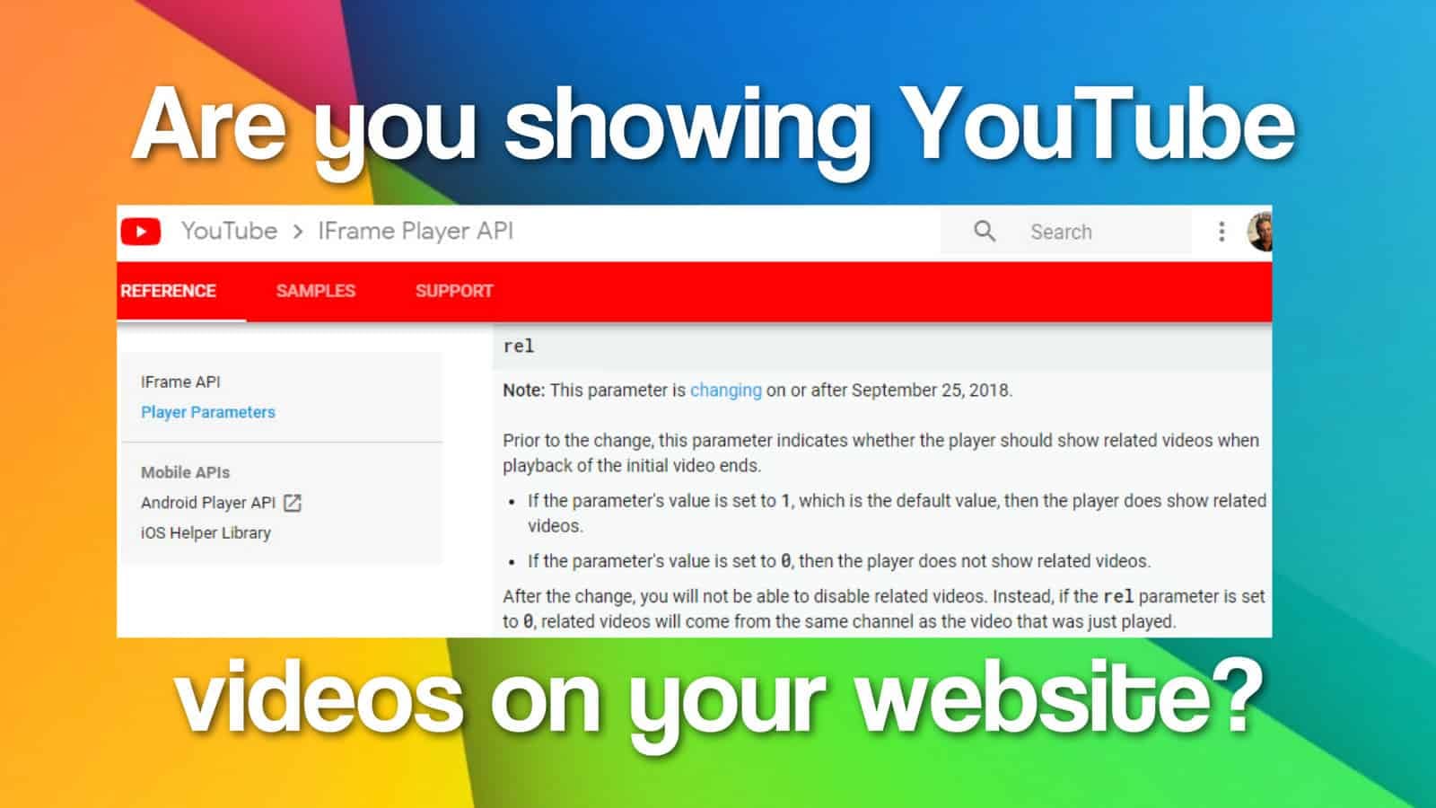 YouTube Changed the Related Videos Parameter